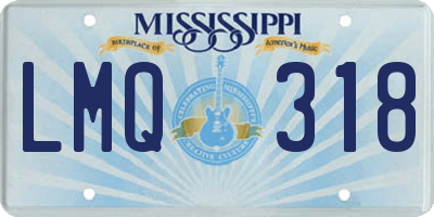 MS license plate LMQ318
