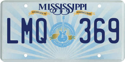 MS license plate LMQ369