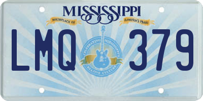 MS license plate LMQ379