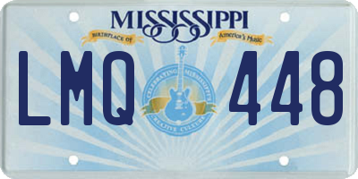 MS license plate LMQ448