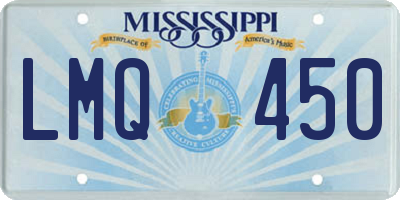 MS license plate LMQ450