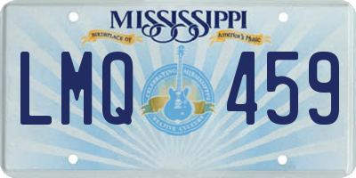 MS license plate LMQ459