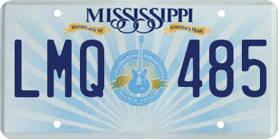MS license plate LMQ485