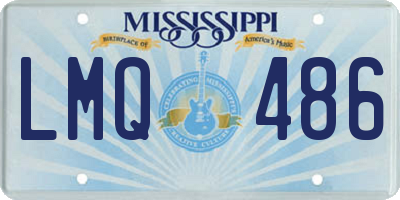 MS license plate LMQ486
