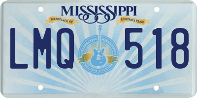 MS license plate LMQ518