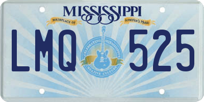 MS license plate LMQ525