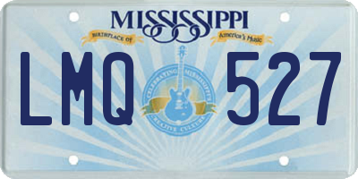 MS license plate LMQ527