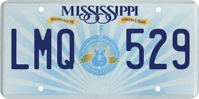 MS license plate LMQ529