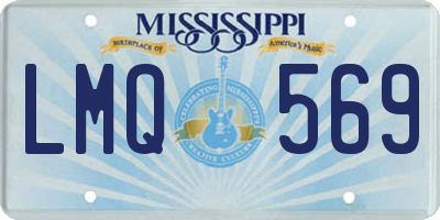MS license plate LMQ569