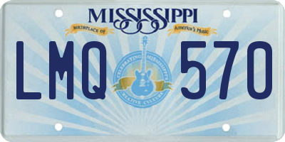MS license plate LMQ570