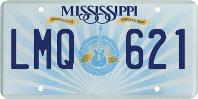 MS license plate LMQ621