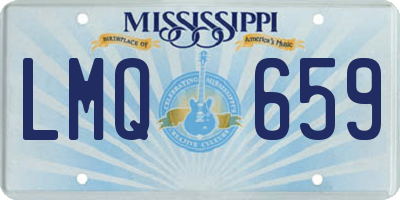 MS license plate LMQ659
