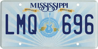 MS license plate LMQ696