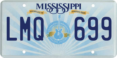 MS license plate LMQ699