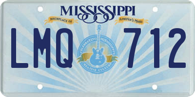 MS license plate LMQ712