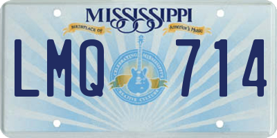 MS license plate LMQ714