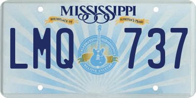 MS license plate LMQ737
