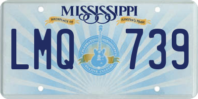 MS license plate LMQ739
