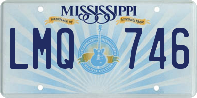 MS license plate LMQ746