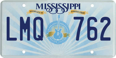 MS license plate LMQ762