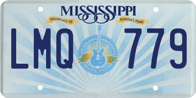 MS license plate LMQ779