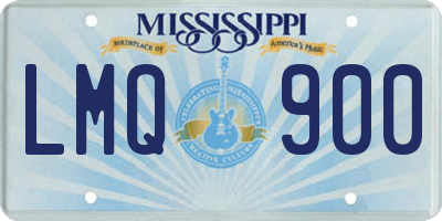 MS license plate LMQ900
