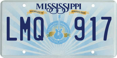 MS license plate LMQ917