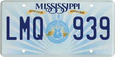 MS license plate LMQ939