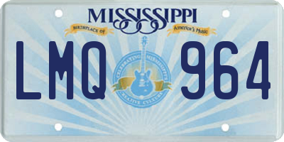 MS license plate LMQ964