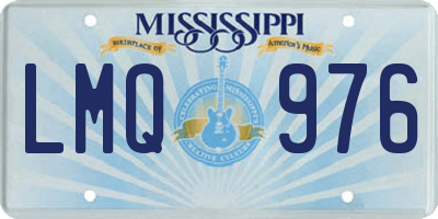MS license plate LMQ976