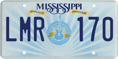 MS license plate LMR170
