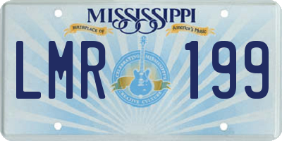 MS license plate LMR199