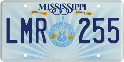 MS license plate LMR255