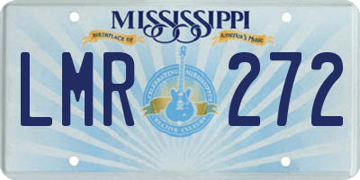 MS license plate LMR272