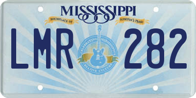 MS license plate LMR282