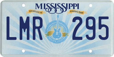 MS license plate LMR295