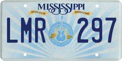 MS license plate LMR297