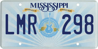 MS license plate LMR298
