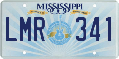 MS license plate LMR341