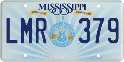 MS license plate LMR379