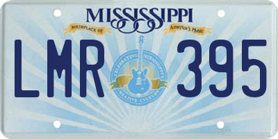 MS license plate LMR395
