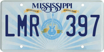 MS license plate LMR397