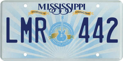 MS license plate LMR442