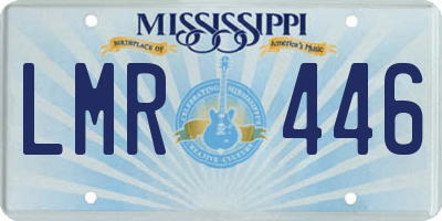 MS license plate LMR446