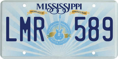 MS license plate LMR589