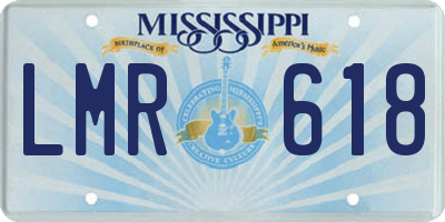 MS license plate LMR618