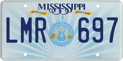 MS license plate LMR697