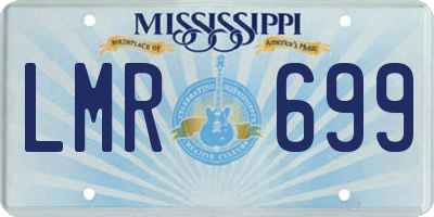 MS license plate LMR699
