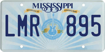 MS license plate LMR895