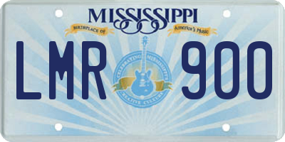 MS license plate LMR900